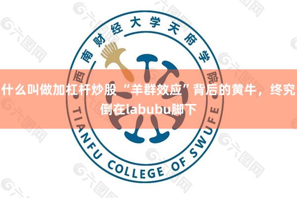 什么叫做加杠杆炒股 “羊群效应”背后的黄牛，终究倒在labubu脚下